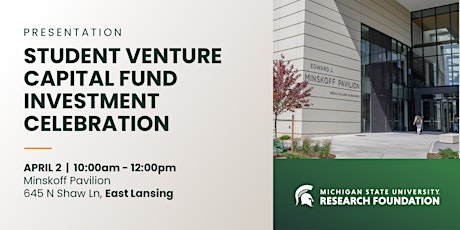 Student Venture Capital Fund Investment Celebration