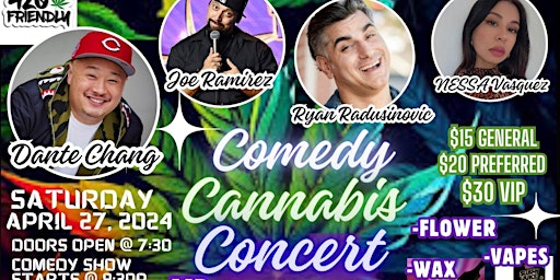 Mr.Munchies Sesh! COMEDY, CANNABIS & CONCERT primary image