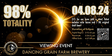 Total Solar Eclipse Viewing Event at Dancing Grain