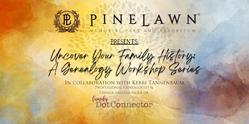 Imagem principal do evento Zoom Link! Uncover Your Family History: A Genealogy Workshop Series