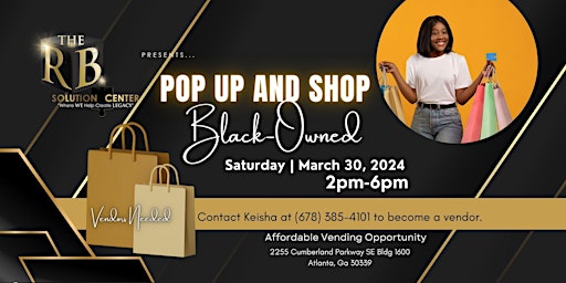 Imagem principal do evento Pop Up & Shop Black Owned