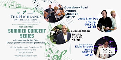 FREE Event - Highlands Summer Concert Series Featuring Jesse Liam Duo 07.18 primary image
