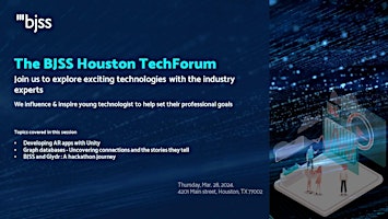The BJSS Houston TechForum primary image