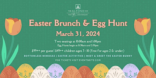 Easter Brunch & Egg Hunt at The  Alfond Inn primary image