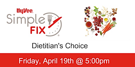 Imagem principal do evento Simple Fix: Dietitian's Choice