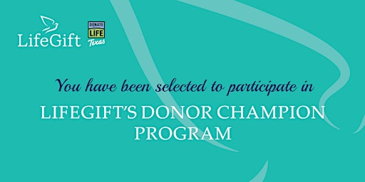 LifeGift's Donor Champion Program primary image