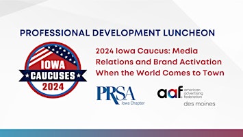 Primaire afbeelding van 2024 Iowa Caucus | Professional Development Luncheon