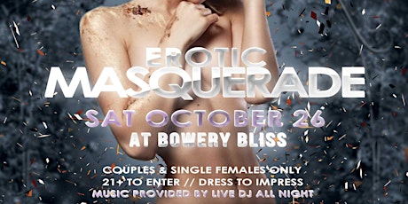 Bowery Bliss' Erotic Masquerade Party primary image
