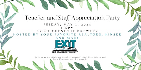 Annual Teacher and Staff Appreciation Party