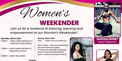 Imagem principal do evento Women’s Weekender with dance workshops!