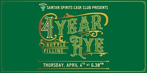 Immagine principale di 4 Year Aged Rye Whiskey Tasting  & Bottle Filling 