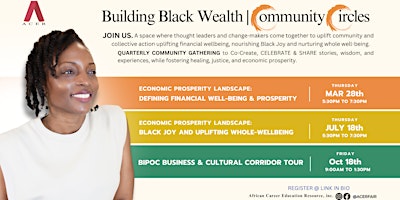 Image principale de ACER INC Building Black Wealth | Community Circles