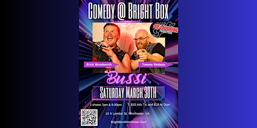 Bright Box Comedy: BUSSI [7PM SHOW] primary image