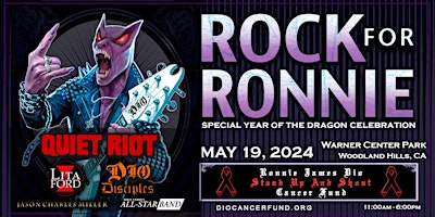 Imagem principal do evento ROCK FOR RONNIE - May 19, 2024