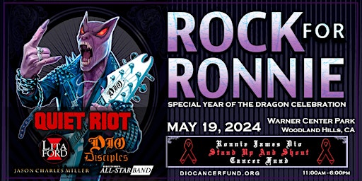 Imagem principal do evento ROCK FOR RONNIE - May 19, 2024