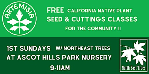 Immagine principale di Ascot Hills Park 1st Sundays! Free Native Plant Seed & Propagation Classes 