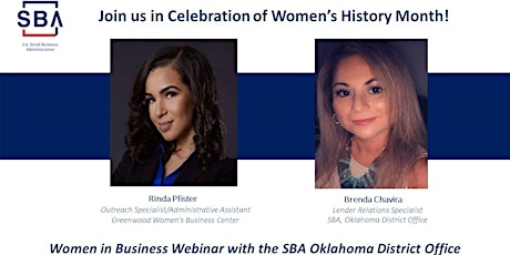 U.S. SBA Women in Business Webinar with the Oklahoma District Office primary image