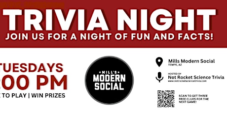 Mill's Modern Social Trivia Night