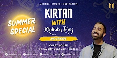 Imagen principal de Kirtan with Radhika Das & Friends | A Summer Special