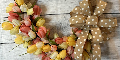 Immagine principale di Spring Tulip & Bow Wreath Making Class 