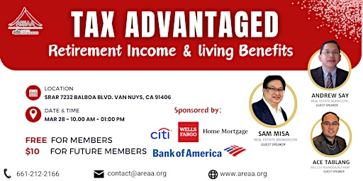 Imagem principal do evento Tax Advantaged Retirement Income & living Benefits