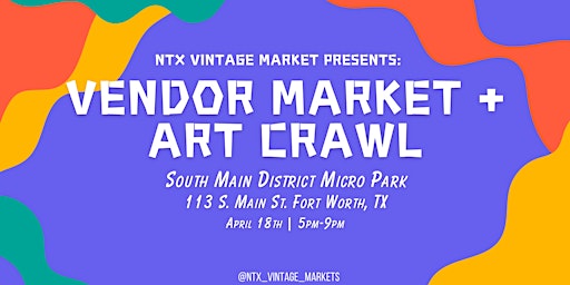 Primaire afbeelding van SOMA Micro Park Art Crawl + Vendor Market