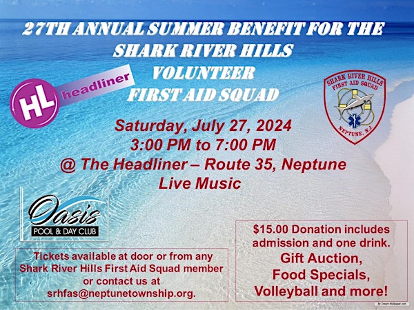 Shark River Hills First Aid Squad - Summer Bash & Fundraiser
