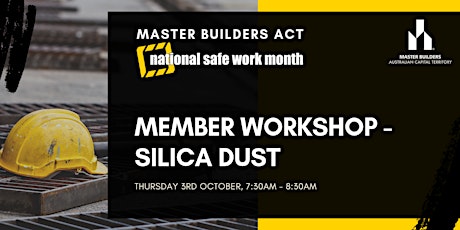 MBA Member Workshop - Silica Dust primary image