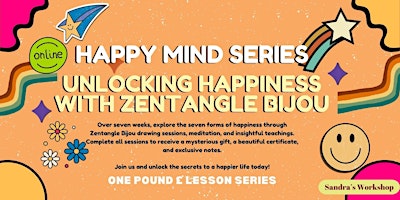 Imagen principal de Happy Mind Series: Unlocking Happiness with Zentangle Bijou #03