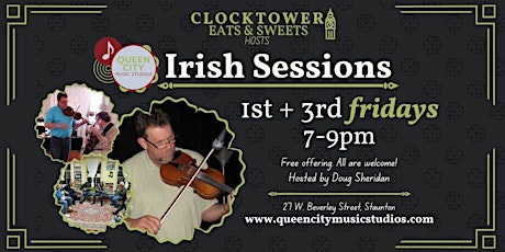 Staunton Jams @ QCMS: Irish Sessions at Clocktower with Doug Sheridan