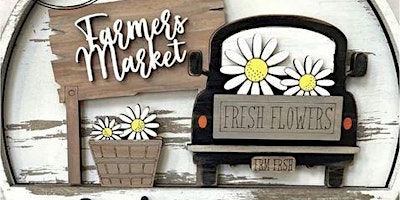 Hauptbild für Farmer's Market and Bees Swappable Round Door Hanger *6pm Session*