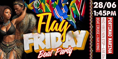 Primaire afbeelding van FLAG FRIDAY BOAT PARTY(AFRONATION) KAYAK + CAVES TOUR + BYOB