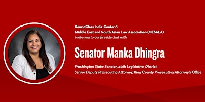 Senator Manka Dhingra: Breaking Barriers | Fireside chat with SU students primary image