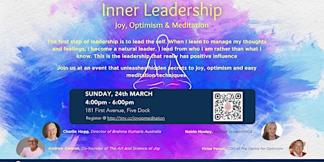 Inner Leadership....Joy, Optimism and Meditation primary image