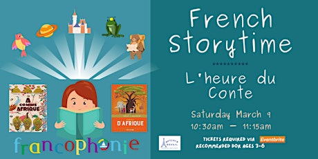 Special Storytime  to Celebrate La Francophonie! primary image