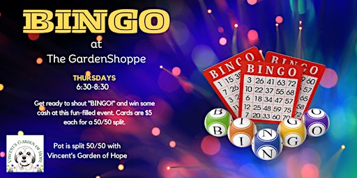 Imagem principal do evento BINGO at The GardenShoppe