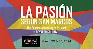 Imagem principal do evento “La Pasión según San Marcos” by Osvaldo Golijov