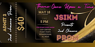 Hauptbild für JSKIM Couples Ministries Presents 2nd Chance Prom Theme Once Upon a time!