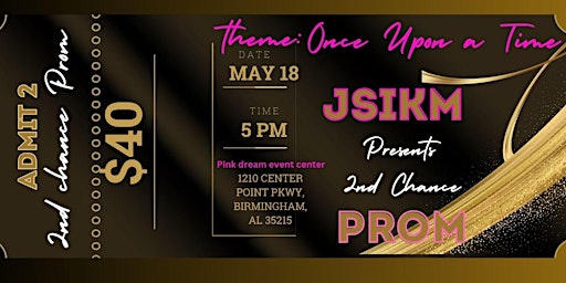 Immagine principale di JSKIM Couples Ministries Presents 2nd Chance Prom Theme Once Upon a time! 