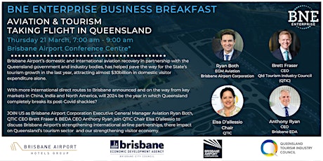Business Breakfast: Aviation & Tourism Taking Flight in Queensland
