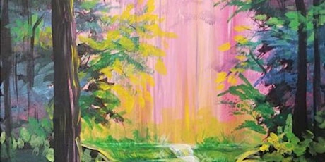 Purple Afternoon Jungle Vista - Paint and Sip by Classpop!™