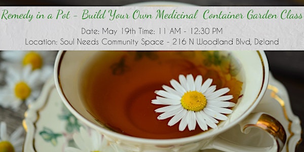 Remedy in a Pot - Build Your Own Medicinal Container Garden Class