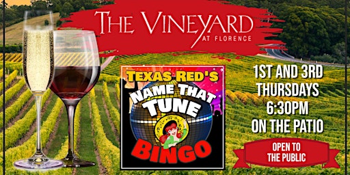 Primaire afbeelding van The Vineyard at Florence presents 1st/3rd Thursday Night Bingo @6:30PM
