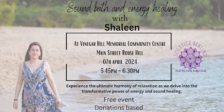 Sound bath and energy healing