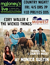 Cory Waller & The Wicked Things w/ Monica Austin presented by MCMO