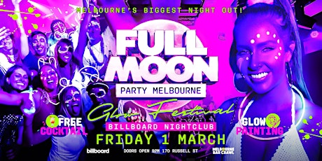 Primaire afbeelding van Full Moon Party @ Billboard Nightclub TONIGHT (Tickets @ Door 9pm - late)