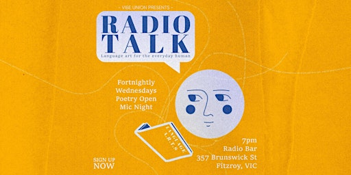 Image principale de Radio Talk: Poetry Open Mic