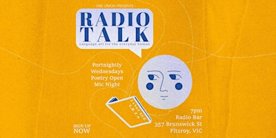 Primaire afbeelding van Copy of Radio Talk: Poetry Open Mic