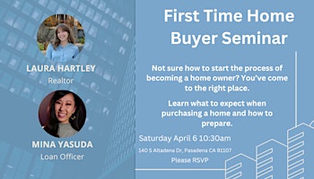 Primaire afbeelding van First Time Home Buyer Seminar