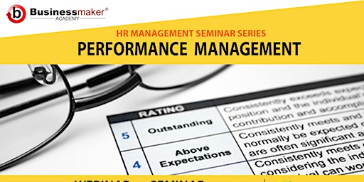 Live Seminar: Performance Management primary image